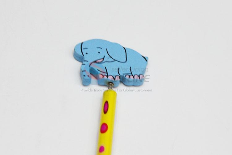 Silm Creative Blue Elephant Wooden Craft Pencil With Cheap Price,22Cm