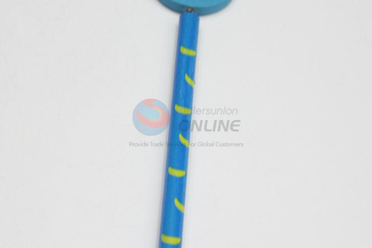 Low Price Hot Selliing Blue Traffic Signal Pattern Wooden Pencil