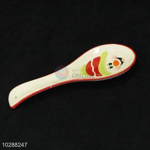 Made in China cheap ceramic spoon for Christmas