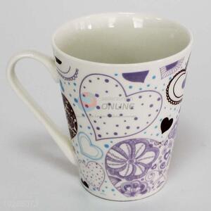 Heart Pattern Ceramic Cup/Coffee Cup