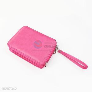 Hot Sales New Style Square Shaped Women PU Pouch Travel Toiletry Bag