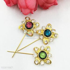 New Arrival Decorative Rhinestone Brooch Pin