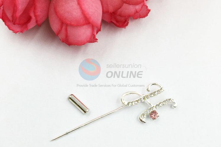 Decorative Rhinestone Brooch Pin for Promotion