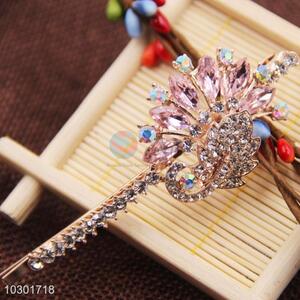 Latest Design Hairpins for Ladies, Rhinestone Hair Barrettes