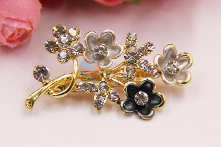 Latest Design Crystal Rhinestone Breastpin Brooch Pin