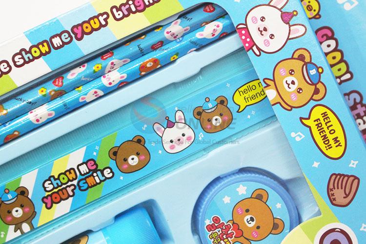 Blue cute daily use stationery set