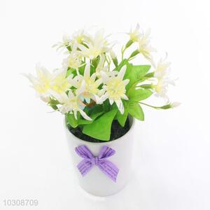 Top quality artificial flower miniascape with cup shaped flowerpot