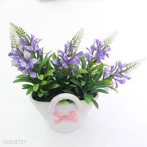 China factory supply handbag modelling flowerpot artificial flower miniascape