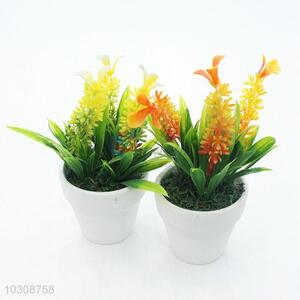 Colorful artificial flower miniascape for decoration