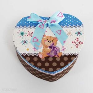 Cute Bear Pattern Jewelry Ring Box Gift Box