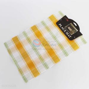 Yellow Check Pattern Placemat/Table Mat