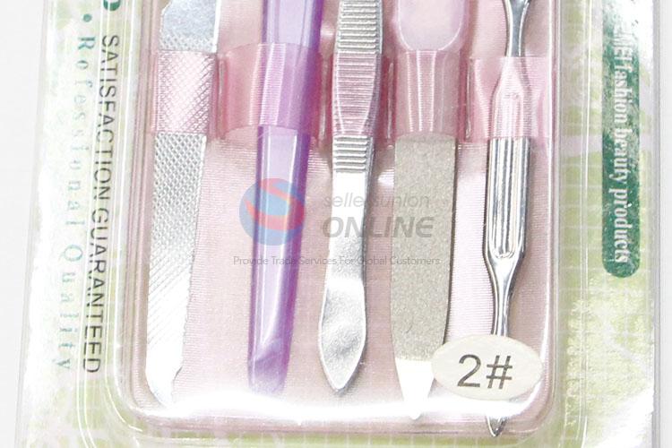 Best Selling Manicure Set Beauty Tools Nail File/ Eyebrow Tweezers/ Cuticle Pusher