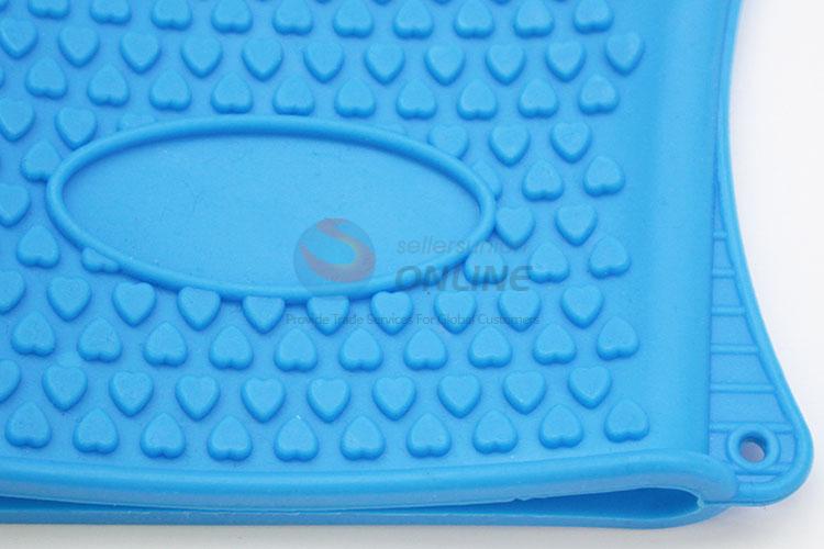 Hot sales good cheap blue cleaning glove