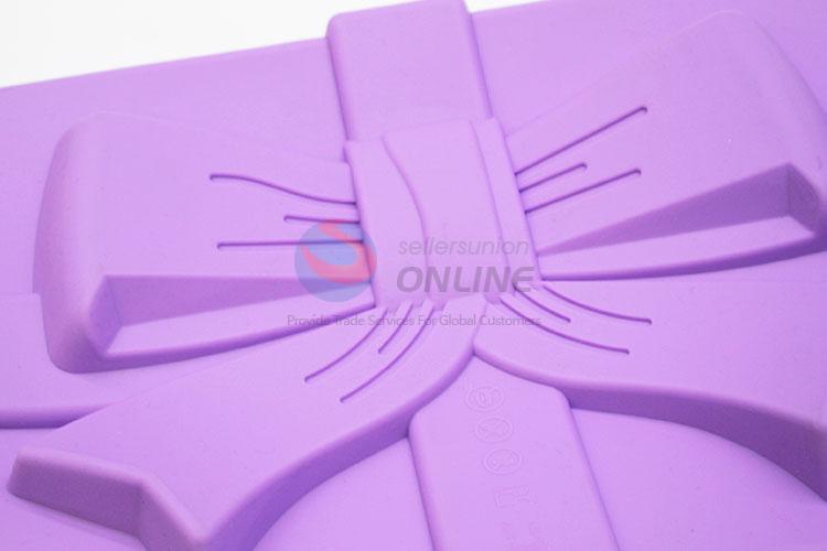 High quality low price best cool purple gift bag shape cake mould