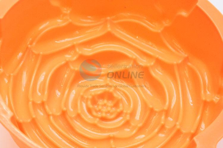 Low price cute best daily use fashion style orange flower shape cake mould