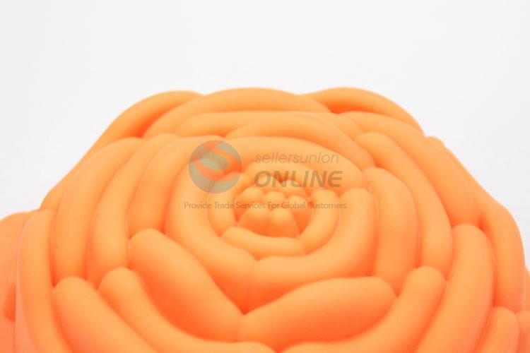 Low price cute best daily use fashion style orange flower shape cake mould