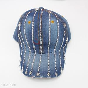 Fashion Rhinestone Denim Hat Caps for Wholesale