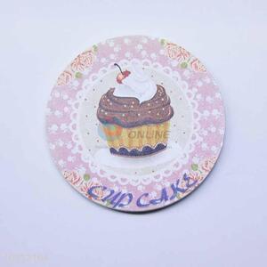 Cup Cake Pattern Round Cup Mat/Cup Coaster