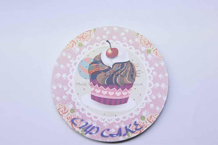 Cup Cake Pattern Round Cup Mat/Cup Coaster