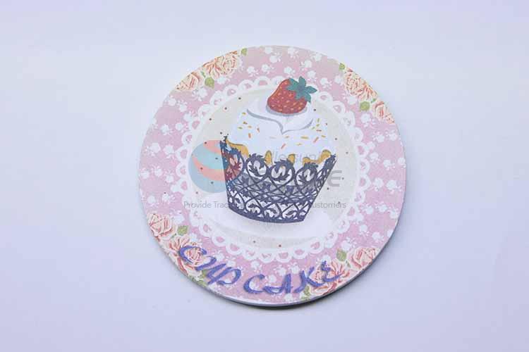 Cup Cake Pattern Round Cup Mat/Cup Coaster