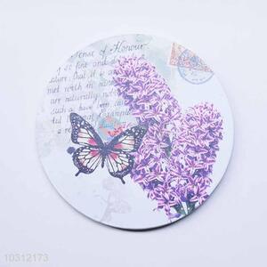 Butterfly Pattern Round Cup Mat/Cup Coaster