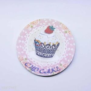 Cup Cake Pattern Round Cup Mat/Cup Coaster