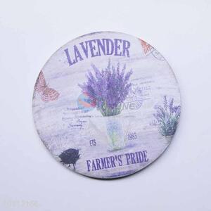 Lavender Pattern Round Cup Mat/Cup Coaster