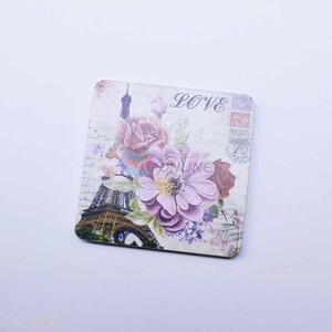 Flower Pattern Square Cup Mat/Cup Coaster