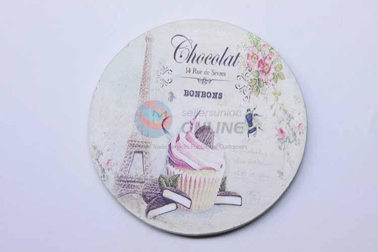 Cupcake Pattern Round Cup Mat/Cup Coaster