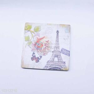 Tower Pattern Square Cup Mat/Cup Coaster