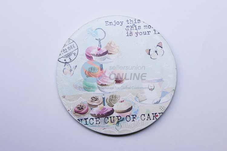 Cupcake Pattern Round Cup Mat/Cup Coaster