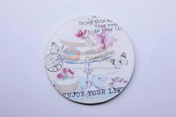 Rose Cake Round Cup Mat/Cup Coaster