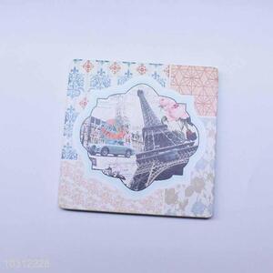 Tower Pattern Square Cup Mat/Cup Coaster