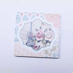 Flower Pattern Square Cup Mat/Cup Coaster