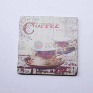 Coffee Pattern Square Cup Mat/Cup Coaster