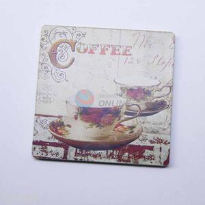 Coffee Pattern Square Cup Mat/Cup Coaster