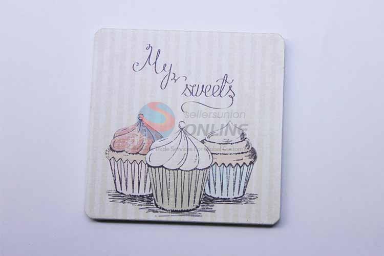 Cupcake Pattern Square Cup Mat/Cup Coaster