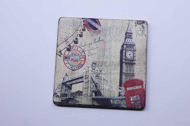 Big Ben Pattern Square Cup Mat/Cup Coaster