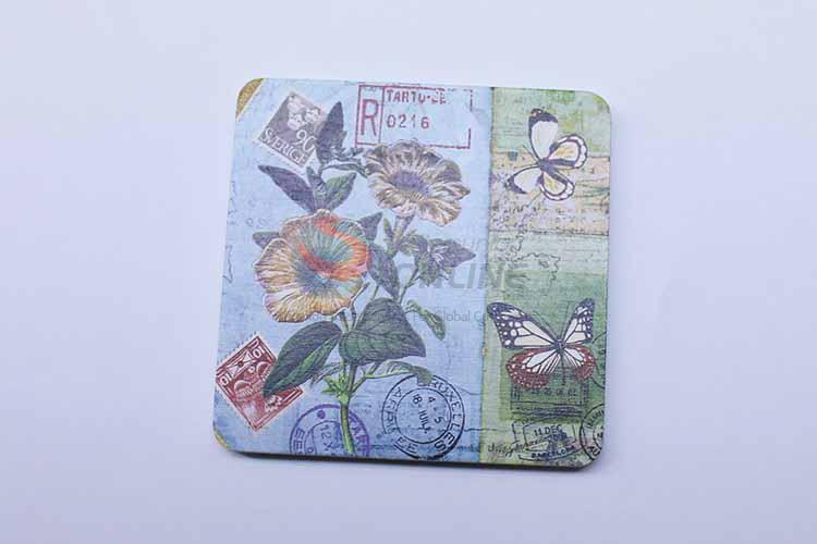 Flower Pattern Square Cup Mat/Cup Coaster