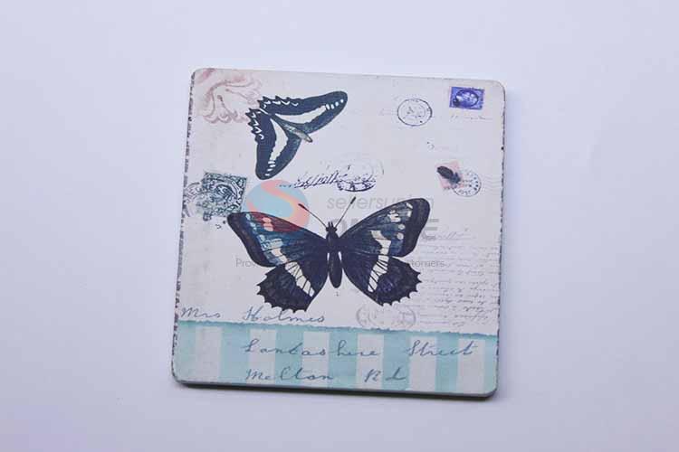 Butterfly Pattern Square Cup Mat/Cup Coaster