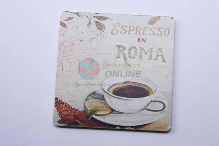 Coffee Pattern Square Cup Mat/Cup Coaster