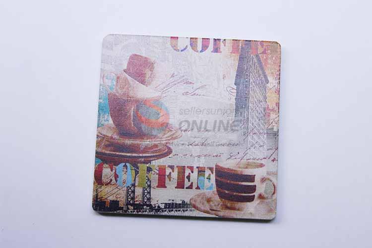 Coffee Pattern Square Cup Mat/Cup Coaster