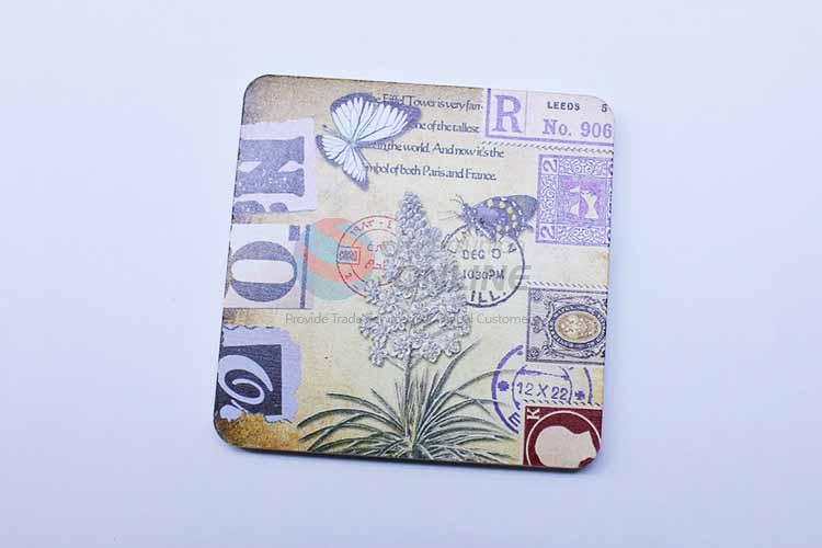 Butterfly Pattern Square Cup Mat/Cup Coaster