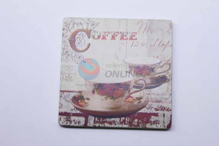 Coffee Pattern Square Cup Mat/Cup Coaster