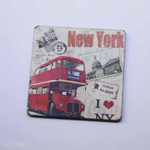 Bus Pattern Square Cup Mat/Cup Coaster