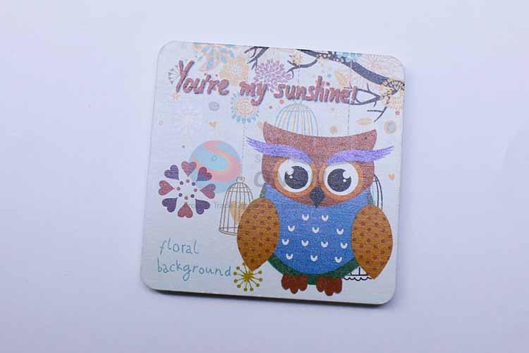 Cartoon Owl Pattern Square Cup Mat/Cup Coaster