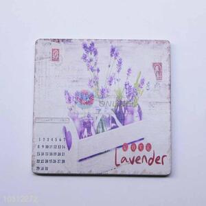 Lavender Pattern Square Cup Mat/Cup Coaster