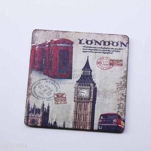 London Pattern Square Cup Mat/Cup Coaster