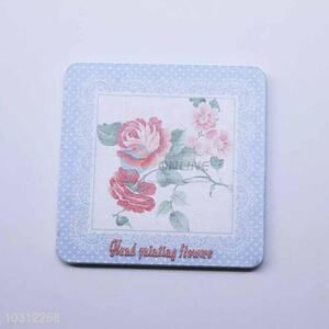 Rose Pattern Square Cup Mat/Cup Coaster