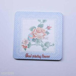 Flower Pattern Square Cup Mat/Cup Coaster